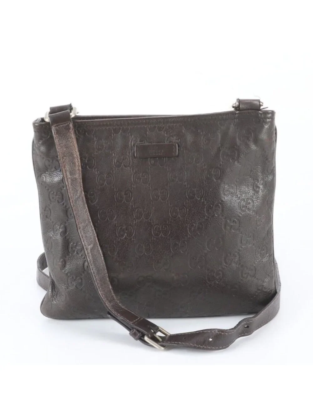 Gucci Guccissima Leather Shoulder Bag Crossbody Messenger Business